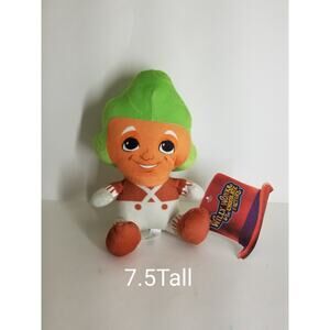 Willy Wonka Oompa Loompa 7" Plush Toy Factory Stuffed Doll